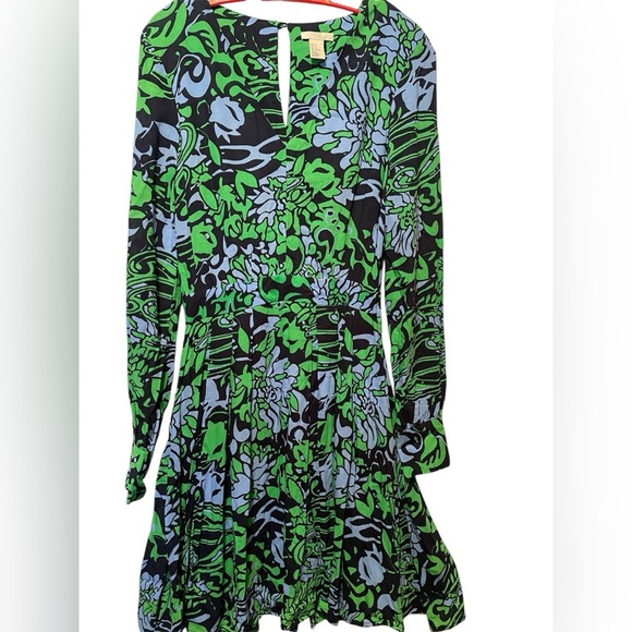 H&M Dresses & Skirts - H&M , Floral Green and Blue Dress